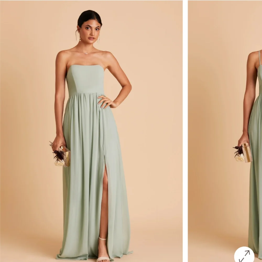 Birdy Grey Strapless Sage Green Dress - Picture 4 of 10